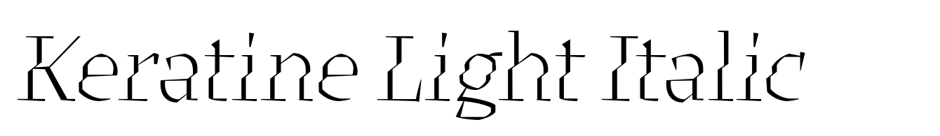 Keratine Light Italic